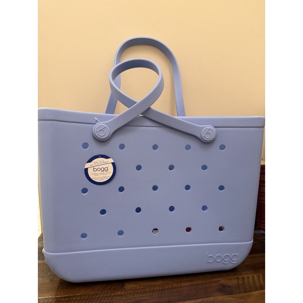 Large XL  Pretty In Periwinkle Blue Original Bogg Bag Waterproof Pool Lake Beach